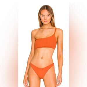 L*Space Bikini Swimsuit Axel Top Foley Bottom in Amber XS NWT